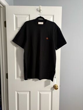 Black Men's Steel and Simon Crewneck T-Shirt